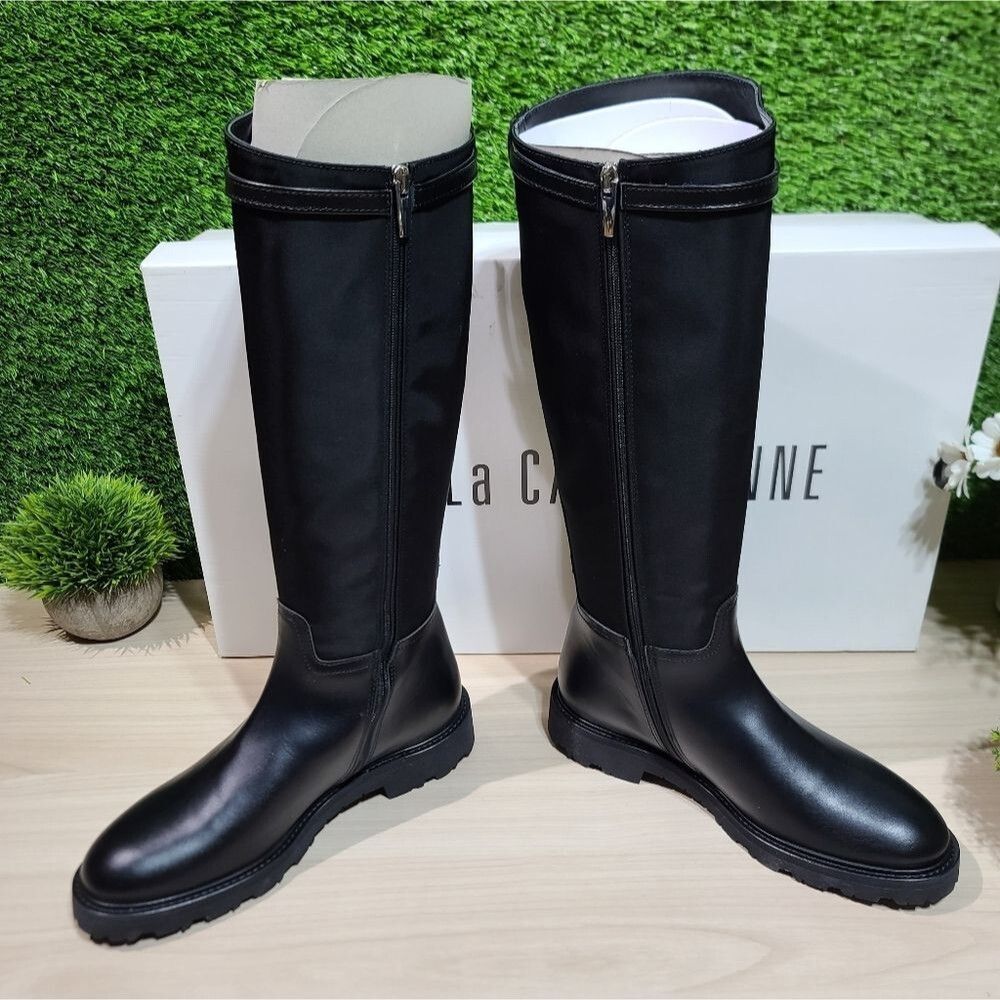 La Canadienne Women's Quintin Knee High Boot, Black Leather - US 7 New - Picture 9 of 10